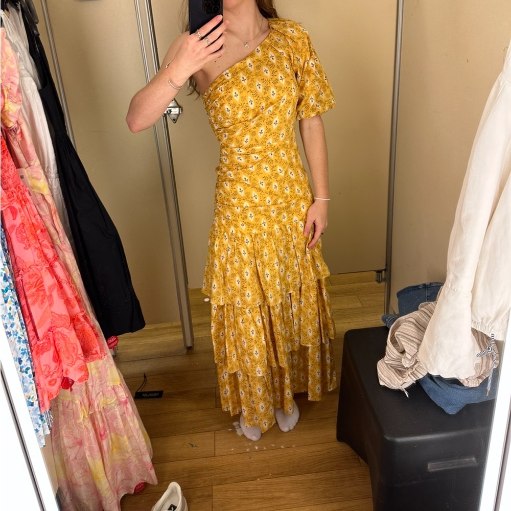 Veronica Beard Virginia one shoulder dress